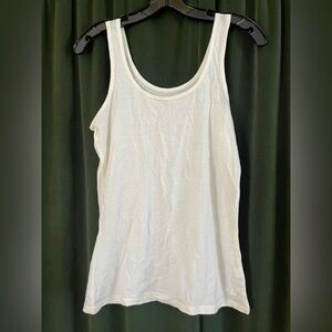 Icebreaker White Scoop Neck Tank Top
